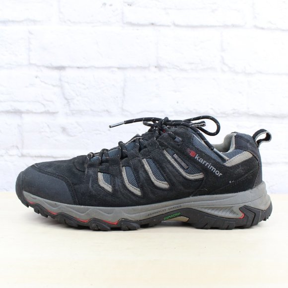 KARRIMOR Other - Karrimor Mount Low Black Suede Mesh Walking Hiking Sneakers Size 10.5